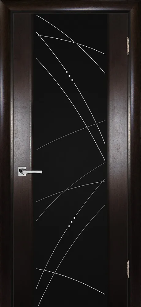 Фото Межкомнатная дверь Страто 02 Тонированный черный дуб